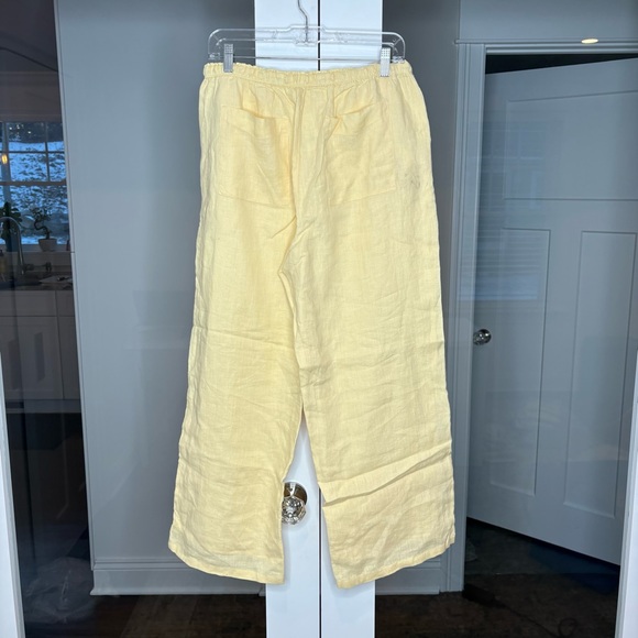NWT J. Crew Soleil Pant Linen Sweet Meringue Yellow - Picture 3 of 6